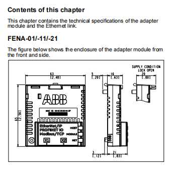 FSEA-21 ABB Open digital interface for I/O communication