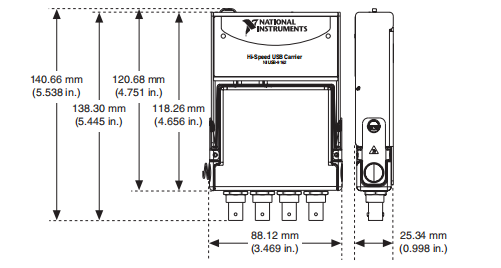 National Instruments 9234 National Instruments Vibration Input Module