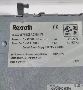 CSH01.1C-SE-EN2-NNN-NNN-S1-S-NN Rexroth Power module